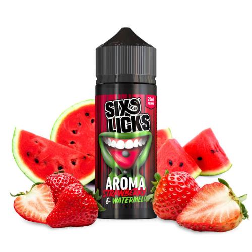 Sixs Licks Aroma - Erdbeere & Wassermelone - 10ml